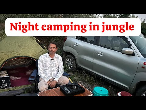 NightCamping in jungle #nightcamping #junglecooking #camping #adventure #campingwithfriends #spresso