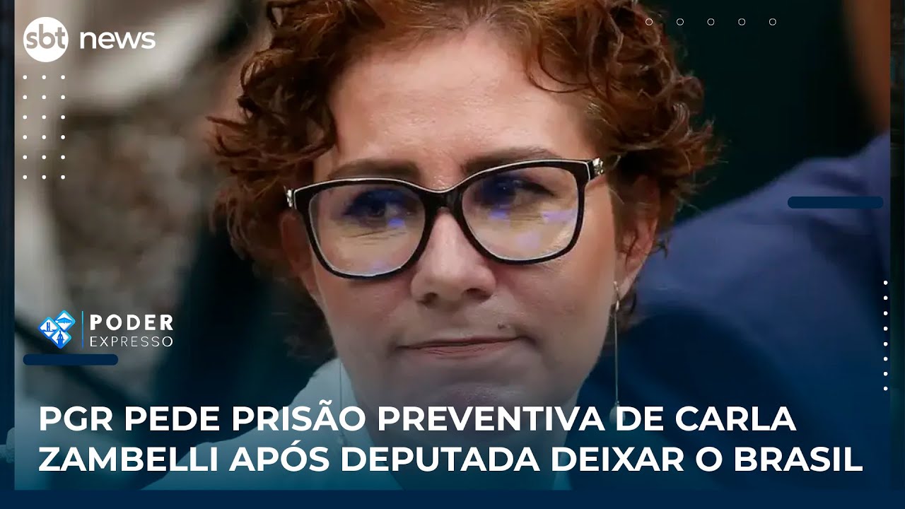 PGR pede prisão preventiva de Carla Zambelli após deputada deixar o Brasil | SBT News