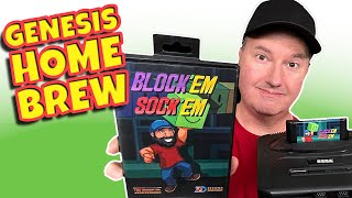 New Genesis Home Brew Game: Block'em Sock'em!