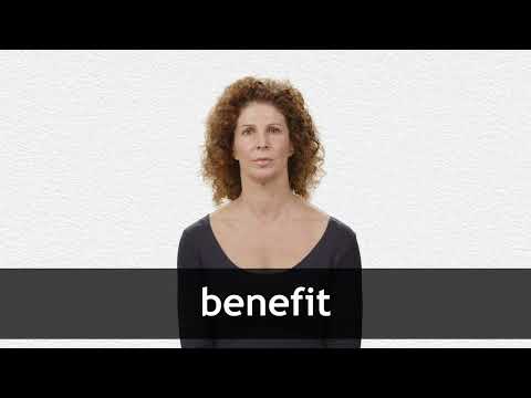 BENEFIT definition and meaning