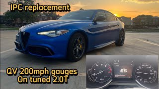 Giulia and Stelvio instrument panel cluster replacement install. (Quadrifoglio gauges on 2.0T)