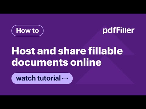 How to Host and Share Fillable Documents Online