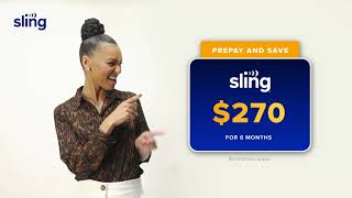 Sling Pro tip from Malika Andrews: Prepay for the season 