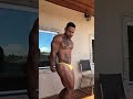 Muscle worship yellow morning