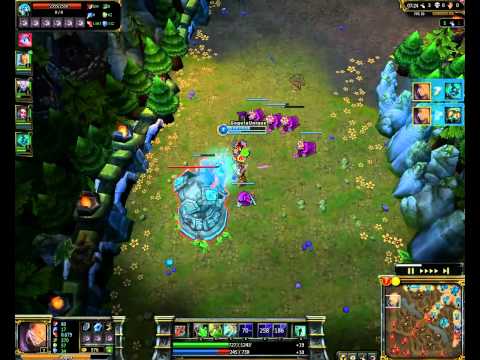 Singed 1v2 top owning x4 speed League Of Legends gameplay - GogetaSuperx