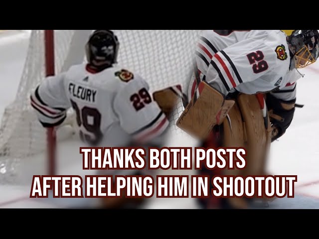 Fleury thanks both posts after shootout win, a breakdown