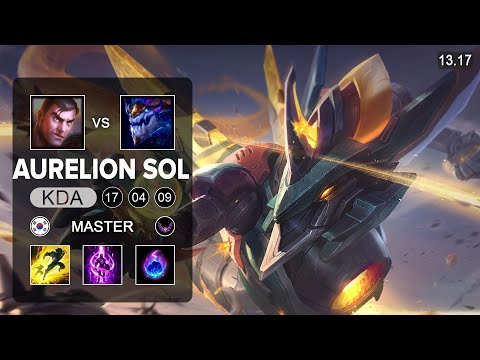 Aurelion Sol vs Jayce Mid - KR Master - Patch 13.17 Season 13