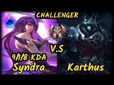 Xico (SYNDRA) vs KARTHUS - 9/1/8 KDA MID CHALLENGER GAMEPLAY - EUW