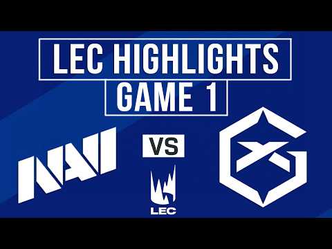 NAVI vs GX Highlights Game 1 | LEC 2026 Playoffs | Natus Vincere vs GIANTX