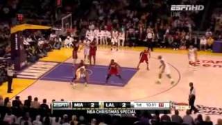 LeBron James vs.Kobe Bryant Highlights 2010 Miami Heat-Los Angeles Lakers Part 1/4