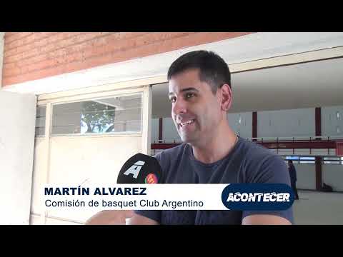 Marcos Juárez: Avance importante en la obra del piso de la cancha de básquet del Club Argentino