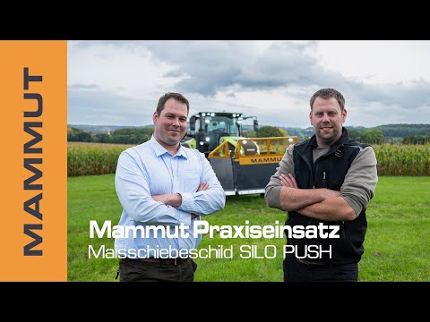 MAMMUT in action - SILO PUSH silage dozer blade in North Rhine-Westphalia