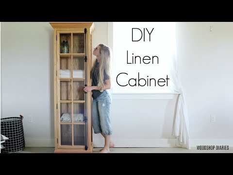 How to Build a Linen Cabinet with Glass Door