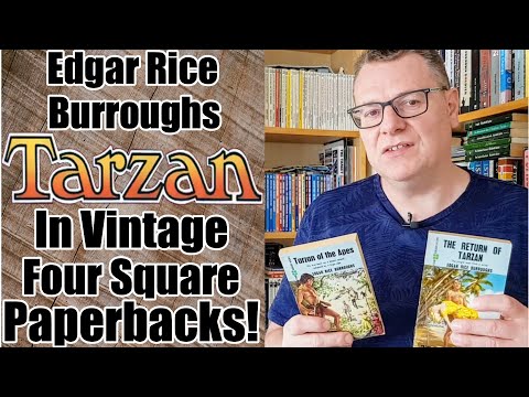 Beautiful Edgar Rice Burroughs Tarzan Books In Vintage Four Square Paperbacks!