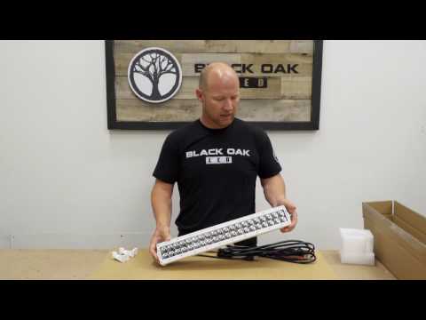 Marine Series unboxing high-quality double row led light bar- Black Oak LED