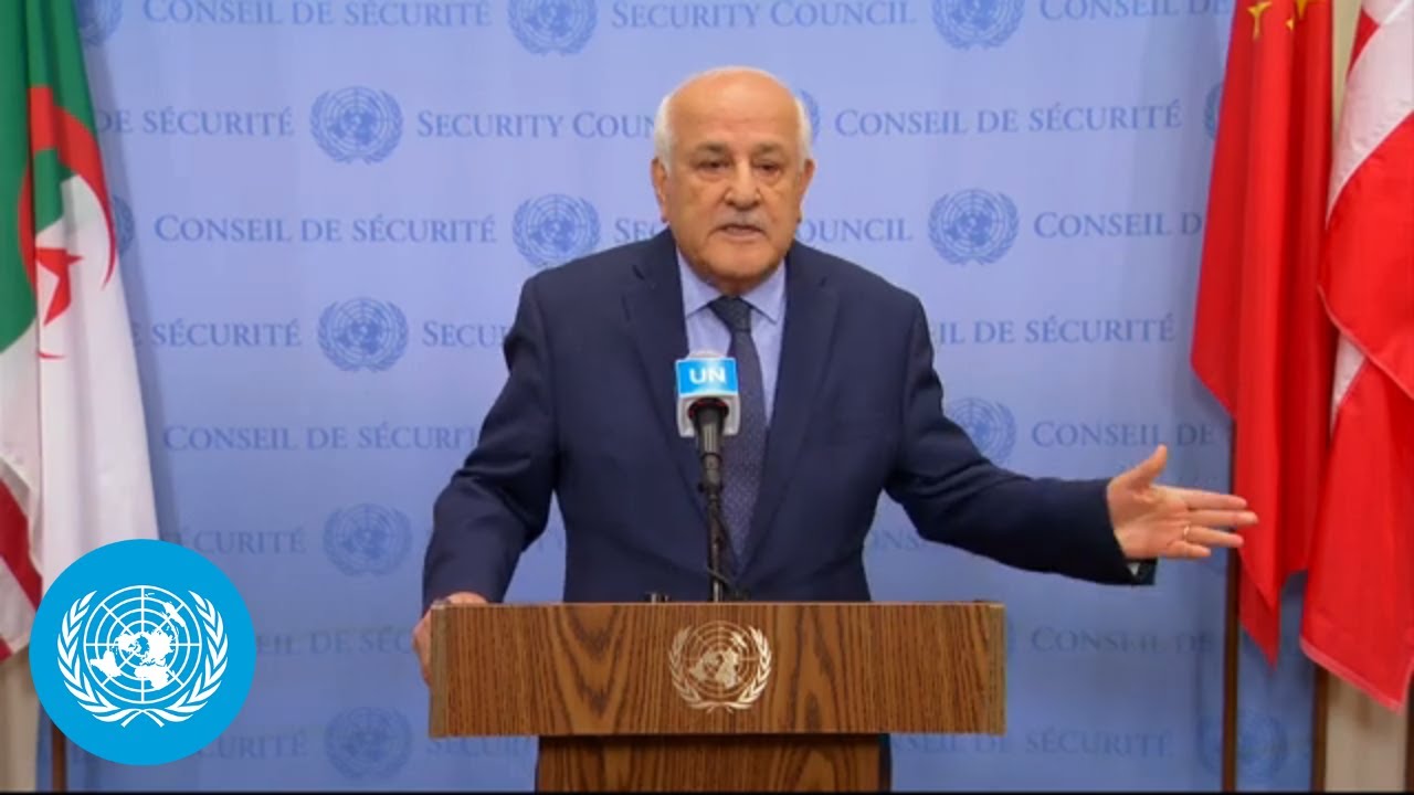 Palestine on the West Bank - Security Council Media Stakeout | United Nations