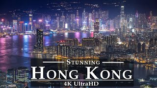 Hong Kong New 🇭🇰 - by drone [4K UltraHD] | Skylines Hong Kong at Night - tsuen wan, Vlog