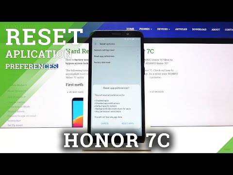How to Restore App Defaults in Honor 7C - Reset App Preferences