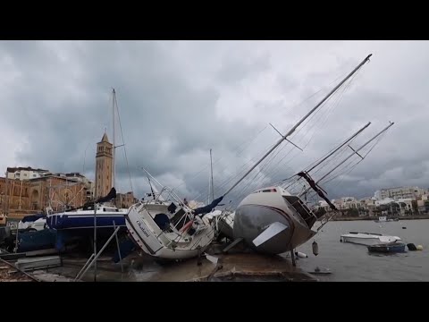 Cyclone Harry batters Malta as business owners assess the extent of damage