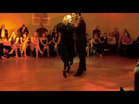  Carlos Rivarola  and  Maria Rivarola  are  dancing  to  a  tango