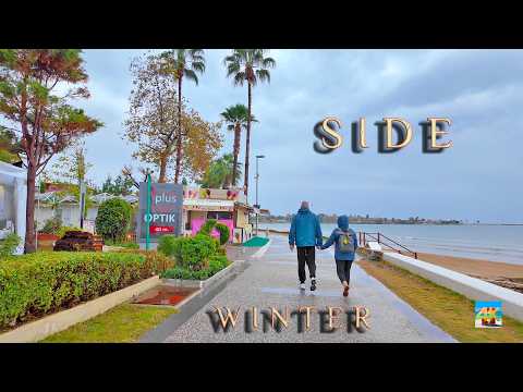 SIDE Aktuell ⚓️ Regen am Strand 4K Wie geht es unserem Lieblingsresort? Antalya Türkei