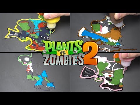 Zombie vs Plants Pancake Art / Satisfying Video For Kids / learn colors