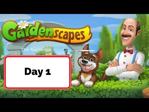 Gardenscapes Story Gameplay - Day 1