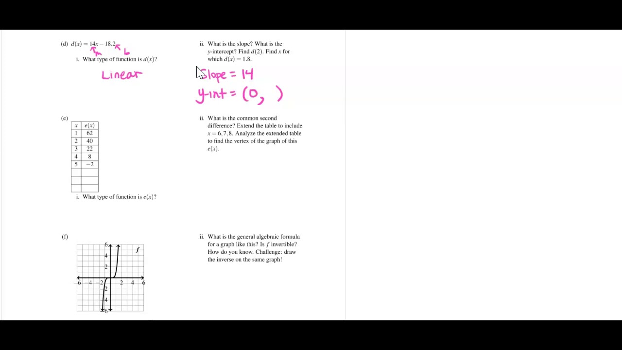 Math 1010 Review for Final