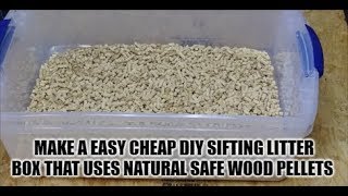 Best Diy Easy Build Sifting Large Litter Box Pan Use Healthy Cheap Pine Pellets Cats Kittens Animals