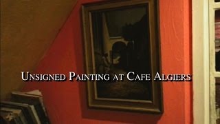 Unsigned Painting at Cafe Algiers