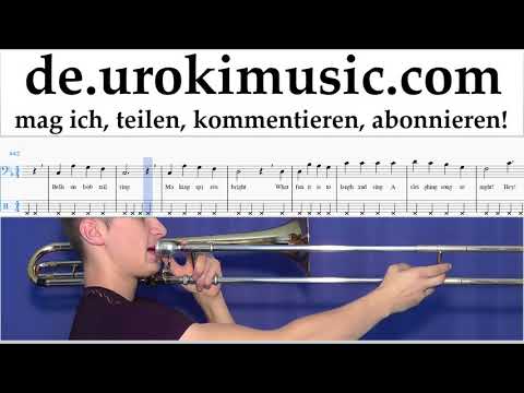 Posaunenunterricht Jingle Bells Noten Lernen um-b995