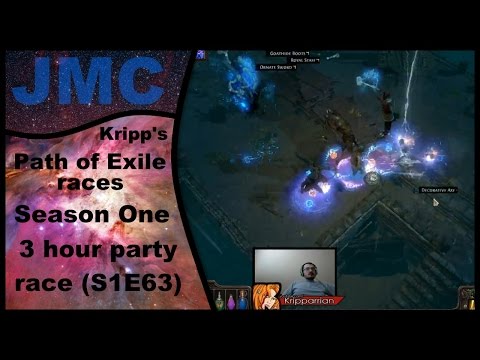 Kripp's Path of Exile races - Season One, 3 Hour Party race (S1E63)