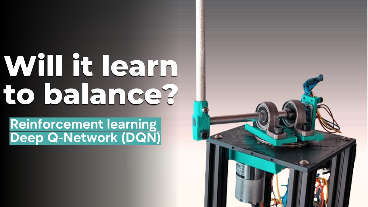 Deep Q-learning (DQN) Algorithm Implementation for Inverted Pendulum: Simulation to Physical System