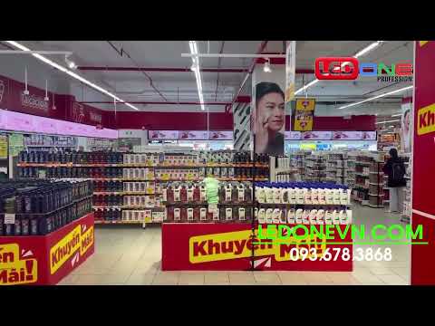 GO Trường Chinh | Big C Trường Chinh | Ledone lắp đặt dự án thầu màn hình LED P2.5 Kệ tủ Mỹ phẩm