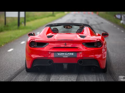 Ferrari 488 GTB with Akrapovic Exhaust - Revs & Accelerations !