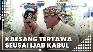 Momen Kaesang Pangarep Tertawa seusai Berhasil Mengucapkan Ijab Kabul dengan Lancar