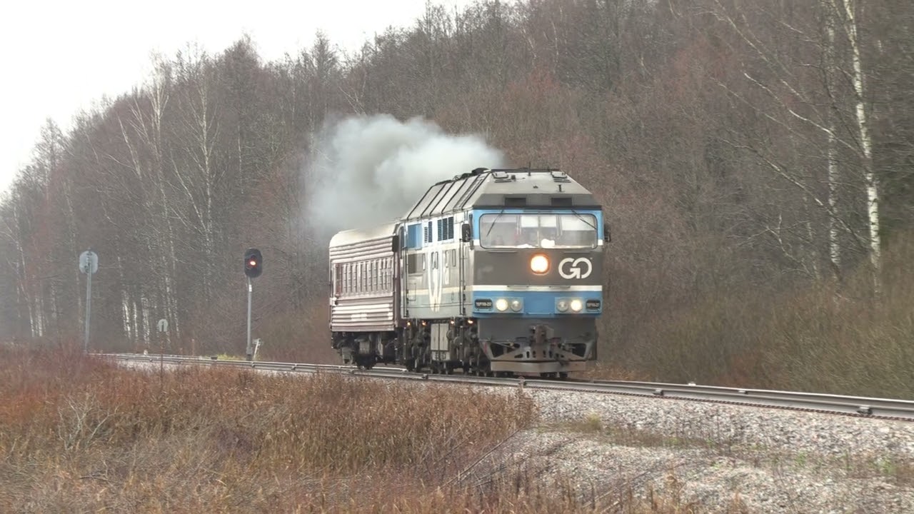 Тепловоз ТЭП70-0237 близ ст. Сиргала / TEP70-0237 near Sirgala station