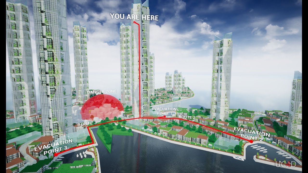 Evacuation Route Visualization