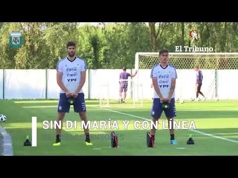 Sampaoli probó equipo de cara a Croacia: sin Di María y con línea de tres defensores