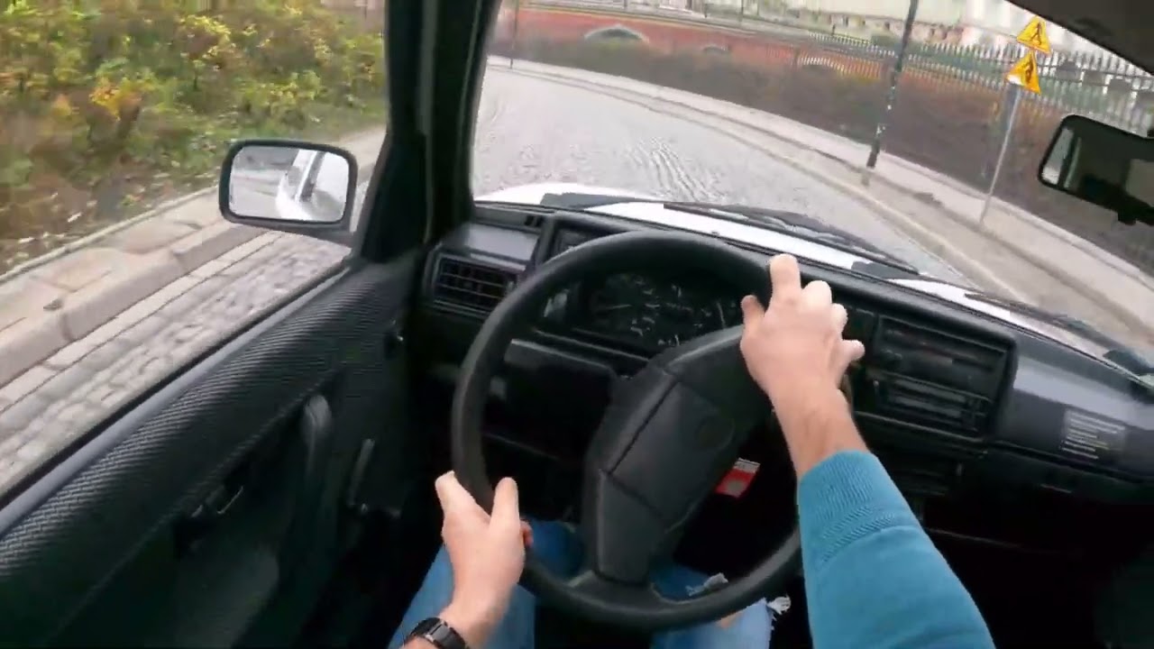 Volkswagen Golf II 1991( 1.3 55 HP ) | POV Test Drive