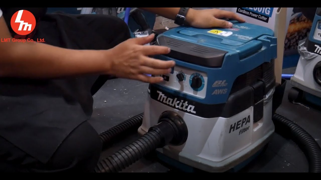DVC864L สาธิตการใช้งานเครื่องดูดฝุ่นแบตเตอรี่ กับระบบ AWS งานสถาปนิก'65 เมืองทอง ณ บูธ MAKITA