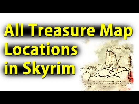 Skyrim All Treasure Map Locations! Video