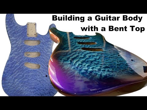 Building a Guitar Body with a Bent Top - Full Time Lapse Build