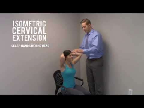 Keith Clinic - Strengthening Exercise #2 - Iso Cervical Extension