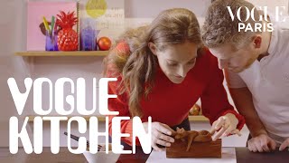 How to make a Christmas Yule log: Yann Couvreur teaches Othilia Simon | Vogue Paris