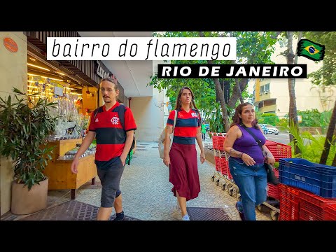Walking in FLAMENGO NEIGHBORHOOD — Rio de Janeiro 🇧🇷 Brazil — 2024 【 4K UHD 】