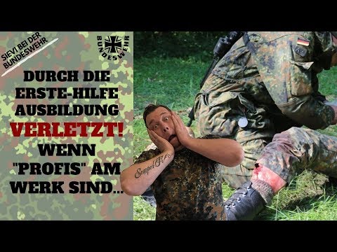 Durch die Erste Hilfe Ausbildung verletzt! Wenn Profis am Werk sind ...
