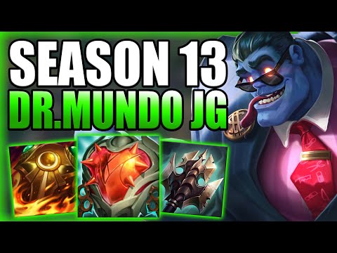 DR. MUNDO JUNGLE BECAME A 1v9 MONSTER CARRY WITH THE S13 CHANGES! Best Build/Runes League of Legends