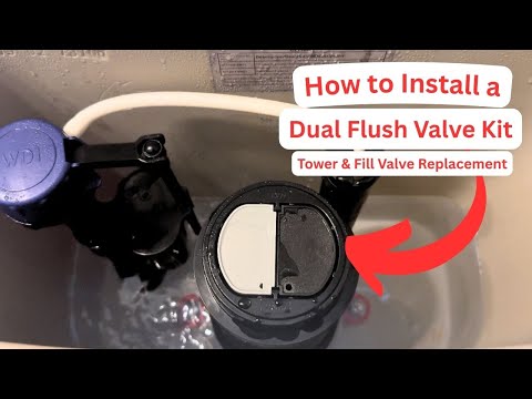 How to Fix a Running Toilet FAST | Install a Dual Flush Toilet Repair Kit (Universal 3" Valve)