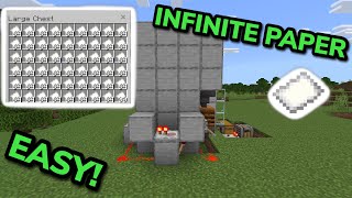 SIMPLE 1.21 AUTOMATIC PAPER FARM TUTORIAL in Minecraft Bedrock (MCPE/Xbox/PS/Switch/PC)